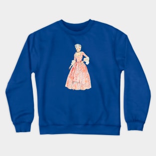 18th century orange lady's costume Crewneck Sweatshirt